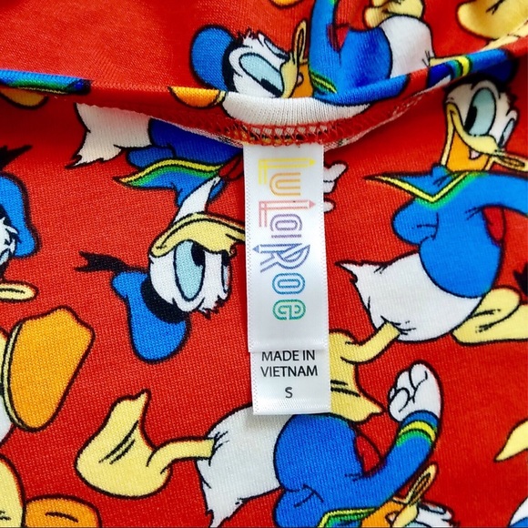 LuLaRoe Disney Classic Tee Small Donald Duck LLR - Picture 4 of 8